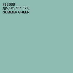 #8EBBB1 - Summer Green Color Image